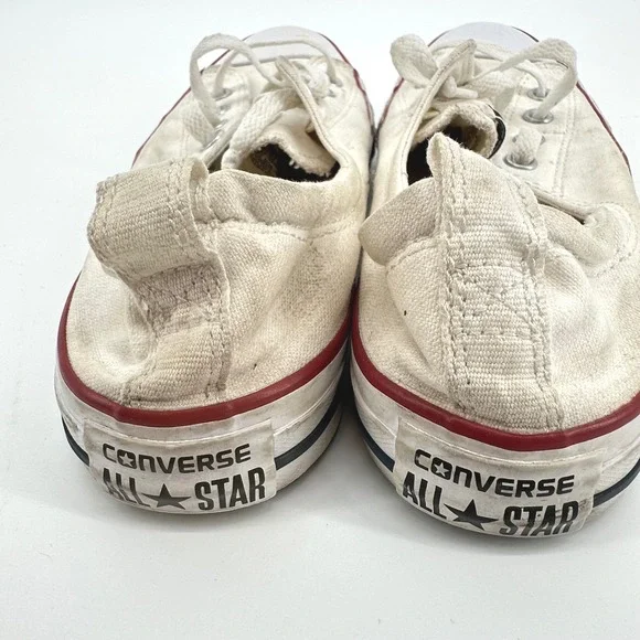 Converse‎ Chuck Taylor All Star Low Top Canvas Sneakers White Womens Size 9 - Picture 2 of 6
